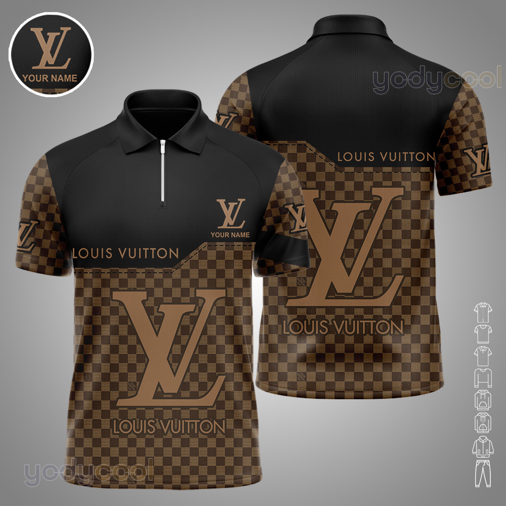 Louis Vuitton Yellow Symbol Luxury All Over Print Shirt - Senprintmart Store